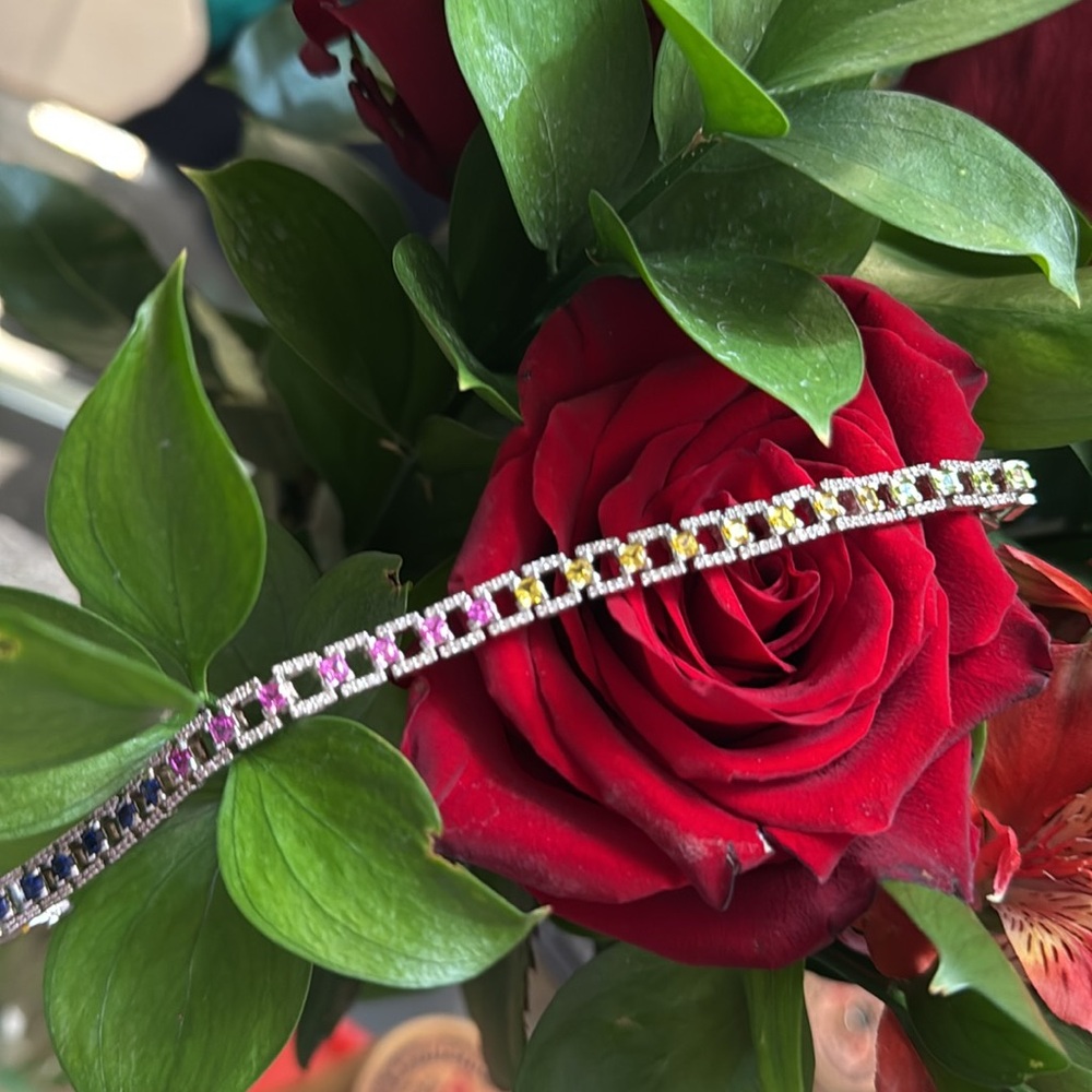 Multicolor Tennis Bracelet